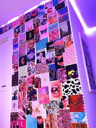 Wall Decor Bedroom Teenagers Tumblr Edge Led Purple Lights In 2020 Wall Decor Bedroom Decor Mirror Decor