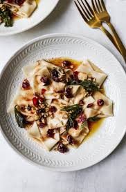 Butternut Squash Ravioli With Brown Butter Sauce Cranberries Walnuts Recipe Butternut Squash Ravioli Brown Butter Sauce Butter Sauce