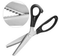 Pinking Shears Stainless Steel Scissors | Triangular Serrated Blade 3mm |  Ergonomic Hand Grip | Decorative Cutting for Fabric Leather Paper | ...