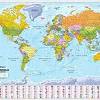 Time_zones_4 world political wall map full resolution. 1