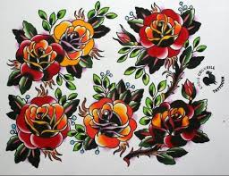 Black American Traditional Tattoo Flash Traditional Rose Tattoo Flash Best Eye Catching Tattoos Traditional Tattoo Flowers Traditional Tattoo American Traditional Rose