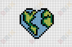 Heart Pixel Art Pixel Art Pattern Graph Paper Drawings Pixel Art Templates