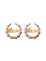 Summer Walker Bamboo Earrings Gold Melody Ehsani Post Kulture Gold Bamboo Earrings Bamboo Earrings Custom Earrings