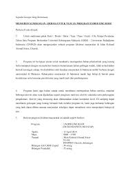 Surat Memohon Sumbangan Daripada Ibu Bapa