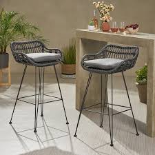 Pin By Margaret A On Kitchen In 2021 Patio Bar Stools Wicker Bar Stools Outdoor Bar Stools