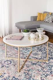 Marble And Gold Round Coffee Table Living Room Coffee Table Coffee Table Coffee Table Design