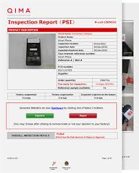 Report a problem with food. Pre Shipment Inspection Psi Sample Report Qima