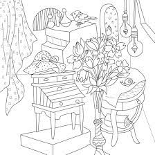 It features unique scenes of urban life such as buildings, people, animals, still lifes, nature and more. Adult Coloring Book Urban Stories