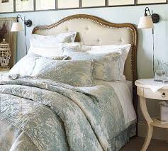 Pottery barn winter branch white silver dinner plate 12 1/4 1 ea 8 available. Gabriella Upholstered Headboard Pottery Barn