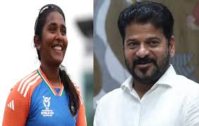 Telangana CM Revanth Reddy Offers Rs 1 Crore Bonus To Cricketer Gongadi  Trisha