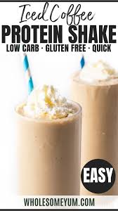 Keto Iced Coffee Protein Shake Recipe Vanilla Protein Shake Recipes Protein Shake Recipes Iced Coffee Protein Shake Recipe