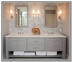 Bliss 80 double sink wall mount bathroom vanity, nature wood by kubebath (4) $1,964. Bathroom Lighting Ideas For Double Sinks Trendecors