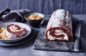 Pear And Whisky Chocolate Roulade Recipe Dessert Recipes Tesco Real Food Recipe In 2021 Chocolate Roulade Chocolate Roulade Recipe Roulade Recipe Desserts