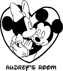 Make a coloring book with and minnie kisses mickey for one click. Mickey And Minnie Kissing Heart Wall Art Sticker Vinyl Decal Customized Wal Minnie Mouse Coloring Pages Mickey Mouse Coloring Pages Mickey And Minnie Kissing