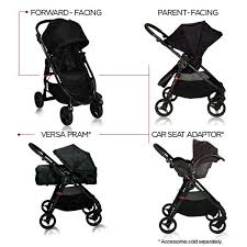 Baby Jogger City Versa Stroller Black Black Baby Stroller Baby Jogger City Baby Strollers