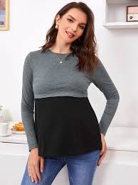 See more ideas about nursing students, nursing notes, nursing education. Maternity Two Tone Nursing Top Shein Eur