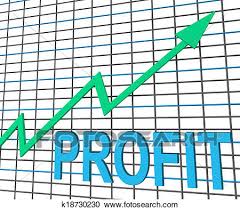 Profit Chart Graph Shows Increase Cash Wealth Revenue