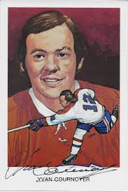 Yvan Cournoyer Signed 1983 Hockey Hall of Fame Cartophilium Postcard