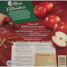 This updated recipe cooks at a lower temp for some extra time: Marie Callender S Frozen Pie Dessert Dutch Apple 42 Ounce Walmart Com