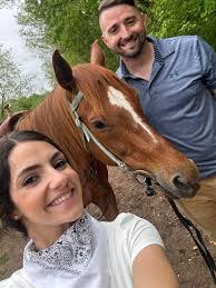A honeymoon trail ride and poolside picnic at The Vue at Rocky Acres ❤️