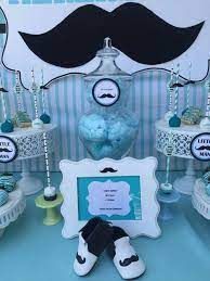 Mustache Baby Shower Baby Shower Party Ideas Photo 6 Of 10 Mustache Baby Shower Baby Shower Baby Shower Decorations