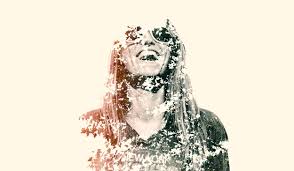 Double exposure image of young woman standing against white. Hot Stock Photo Trend The Return Of The Double Exposure 500px