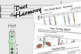 Recorder Songs Hot Cross Buns Duet 2 Recorder Songs Duet Hot Cross Buns
