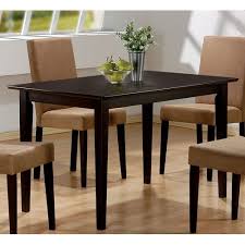 Give your dining room a touch of style with this chair, which features a solid wood construction for sturdy support. Kitchen Dining Room Table Dark Brown Cappuccino Wood Finish Casual Rectangular Ebay
