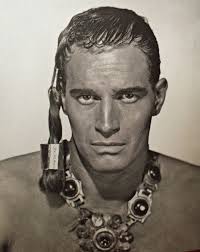 Make up test for Heston as Moses the Prince of Egypt.