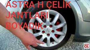 Astra H Celik Jant Boyama Spreyle Celik Jant Nasil Boyanir Youtube