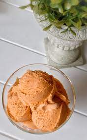 Creamy Sweet Thai Tea Ice Cream Sometyme Place In 2021 Thai Tea Ice Cream Recipe Asian Inspired Desserts Thai Tea