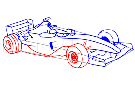 Moving right along the car, we can now place in such details as the wing mirrors and door handles. How To Draw A F1 Step By Step Drawing Guide By Dawn Dragoart Com