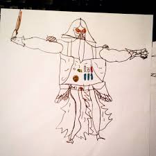 Dark Vador Est Effrayant Par Axel A 7 Ans Dessin Drawing Kid Enfant Darkvador Darthvader Jedi Starwars In 2020 Drawings Darth Vader Art