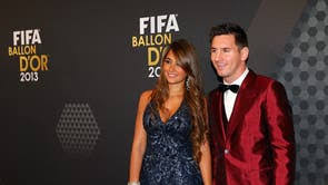 Antonella roccuzzo is born on february 26, 1988, in rosario, argentina. Fifa Ballon D Or Lionel Messi Wears A Red Suit Cristiano Ronaldo In Tears And Wags Including Antonella Roccuzzo And Irina Shayk The Independent The Independent