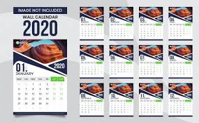 Freepik Graphic Resources For Everyone Wall Calendar 2020 Calendar Template Calendar Template