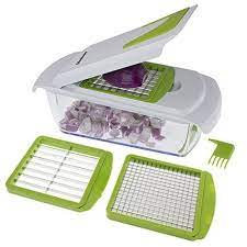 Freshware Kt 405 4 In 1 Onion Chopper Vegetable Slicer Fruit And Cheese Cutter Container With Storage Lid Shopswell Onion Chopper Cheese Cutter Vegetable Slicer