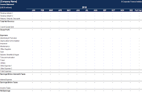 These excel templates include p and l statements, breakeven analyses, income and balance statements. Income Statement Template Free Annual Monthly Templates Xls