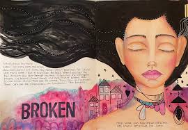 This one is finally finished. And honestly, it almost didn't happen. Four  times I thought about giving up—especially at the beginning when I had  painted just the face and hair. The rest