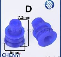 Electrical Connector Seals 100pcs 5.5mm Automotive Wire Seals - Black  Silicone Rubber Waterproof Plug Connectors 5.5mm Plug Seals