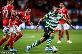 Benfica 5 0 Sporting Lisbon Bruno Fernandes Features In Portuguese Super Cup Final Hammering Daily Mail Online