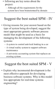 Definition of spm in information technology. Solved Most Familiar Process Models Overview Classical Chegg Com