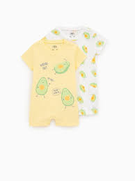 Lot De Deux Pyjamas A Avocats Pyjamas Sous Vetements Et Pyjamas Bebe Fille 3 Mois 4 Ans Enfants Zara France Kids Nightwear Baby Fashion Pyjamas