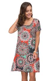 Korsis Women S Summer Casual T Shirt Dresses Short Sleeve Swing Dress With Pockets Sleeved Swing Dress Swing Dress With Pockets Casual T Shirt Dress