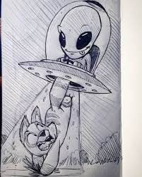 My students love learning to draw these aliens. Drawing Ideas Animals Sketches Artists 20 Ideas Cartoon Drawings Alien Drawings Doodle Art