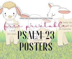 Free Printable Psalm 23 Poster Banner Printables And
