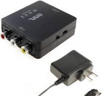Onn 100008629 Composite AV to HDMI Adapter - Black - Up to 1080p Resolution  - USB Power Adapter - RCA