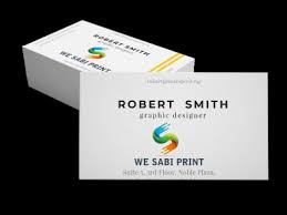 It can be printed at your online or local printer. Customized Business Card We Sabi Print