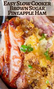 You can freeze leftover ham in an airtight container for up to 2 months or turn into some fabulous day two. Slow Cooker Brown Sugar Pineapple Ham Dinner Then Dessert