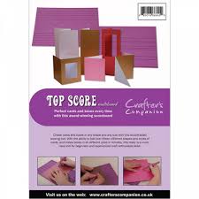 This will make folding the card easier and ensure a crisp smooth fold. Top Score Multiboard Craftyarts Co Uk