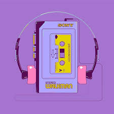Art Illustration Sony Walkman Stereo Player Retro Music Art Pop Illustration Retro Music